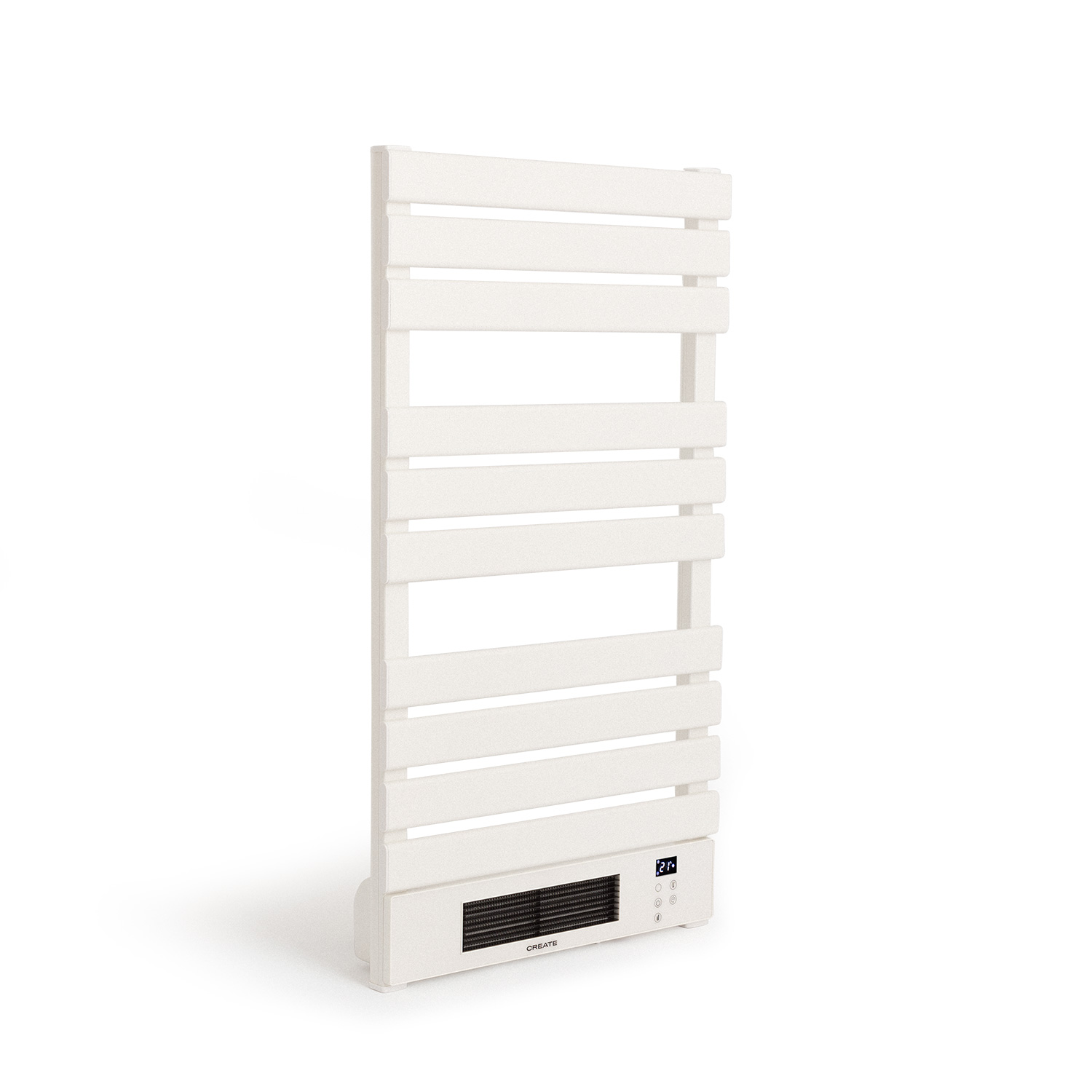 Toallero eléctrico - CREATE WARM TOWEL PRO - Sin estante, 1500 W, 40°C niveles de calor, Blanco Roto