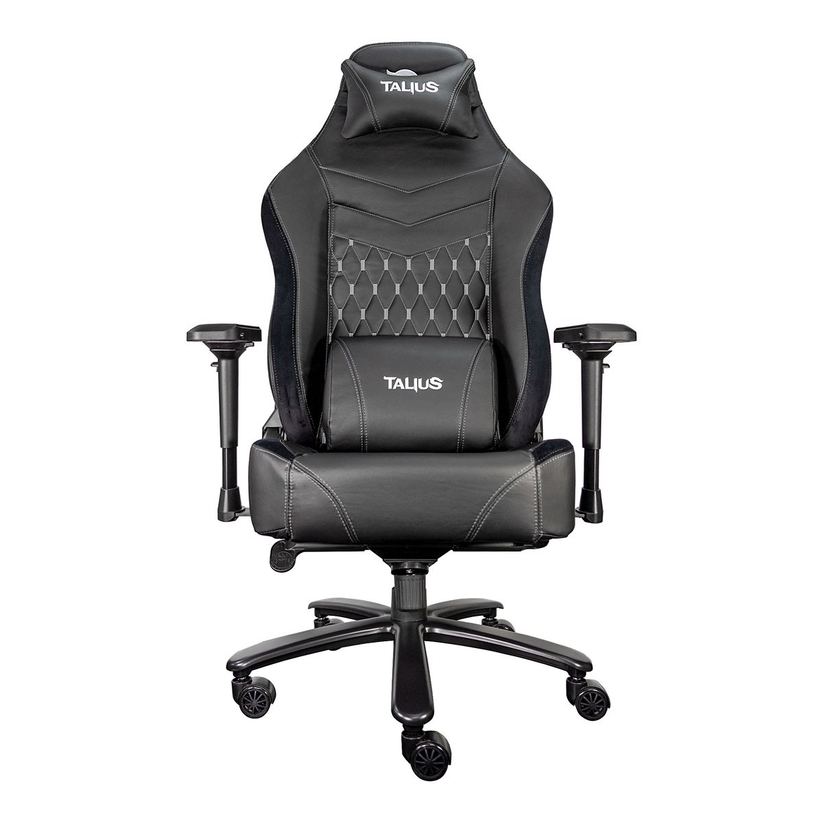 Silla Gaming Talius mamut especial sobrepeso negra y gris 4d frog base metal ruedas nylon hasta 170kg profesional vasculante reposabrazos 4despuma alta densidad diseño para gray 170 clase 4