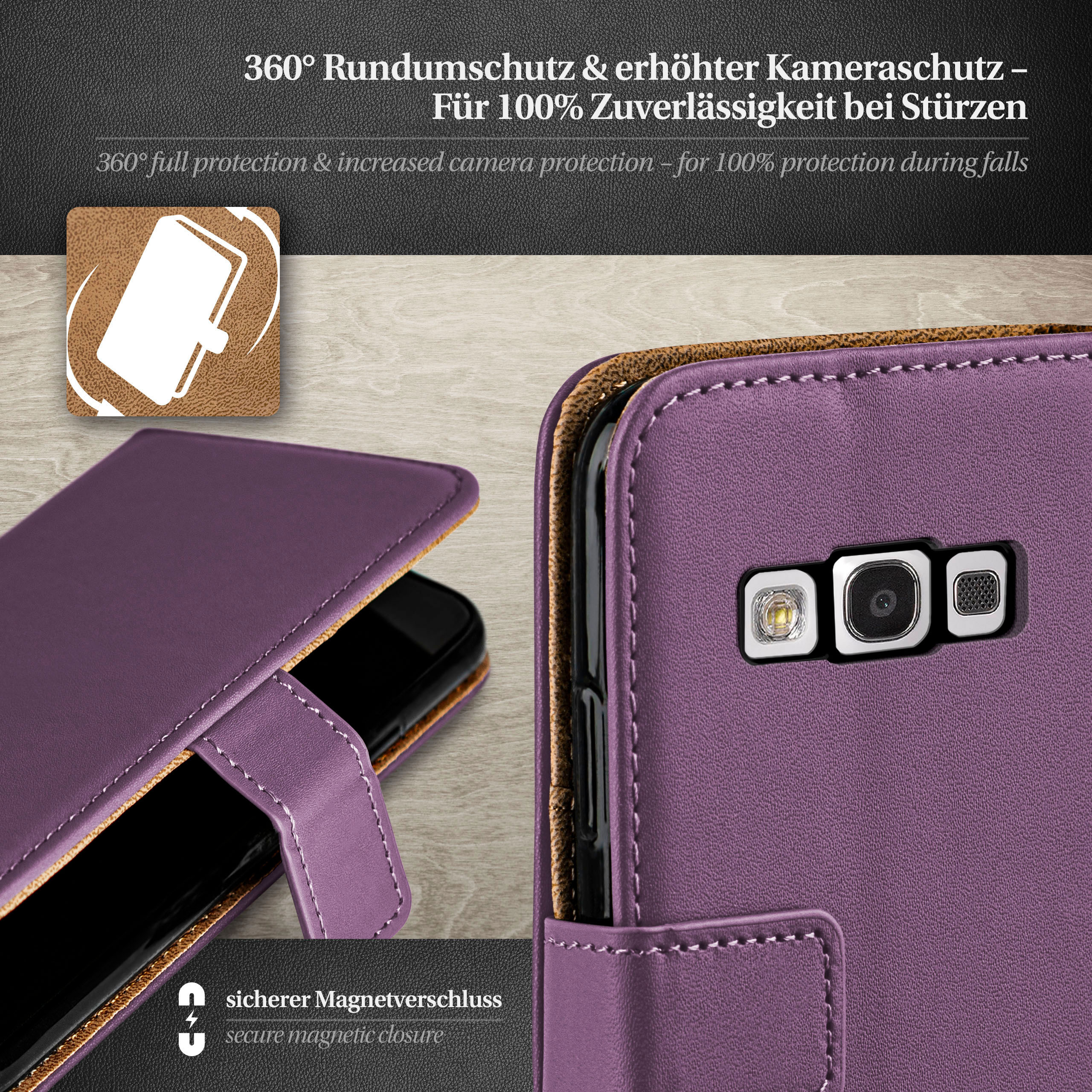 S3 Indigo-Violet / MOEX Samsung, Bookcover, Book Neo, Case, S3 Galaxy