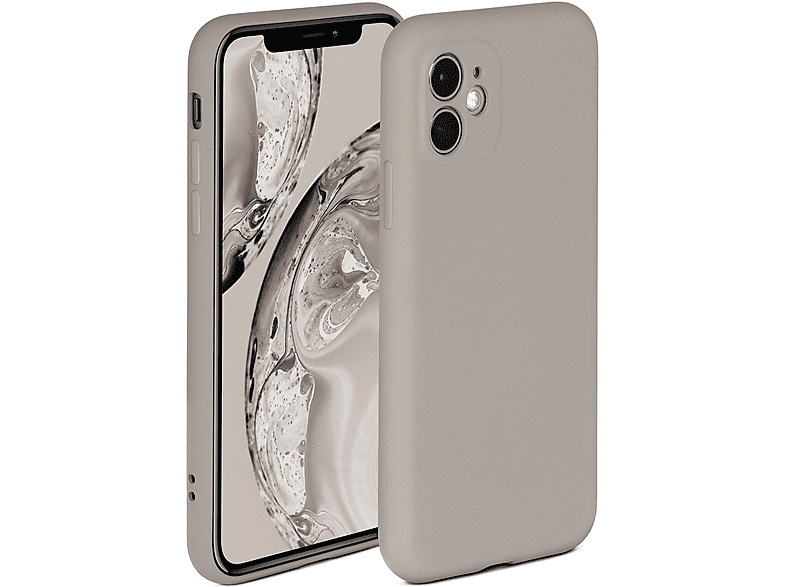 Soft Apple, Case, Backcover, ONEFLOW iPhone 11, Taupe