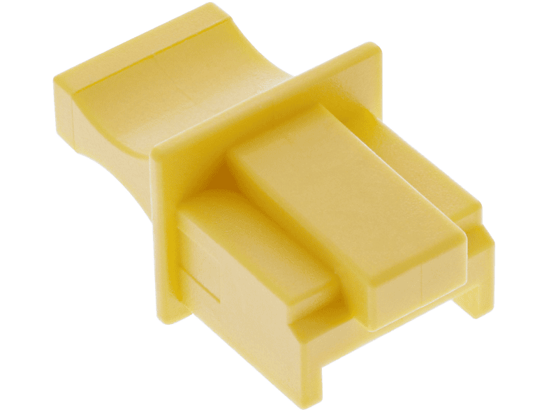 10er Blister Farbe: Buchse, RJ45 Staubschutz, für Staubschutz INLINE / InLine® gelb,