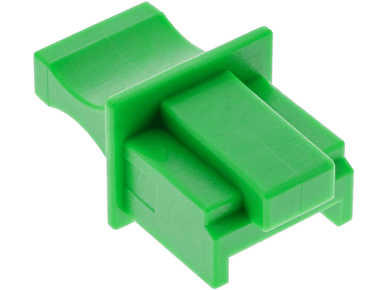 INLINE InLine® Staubschutz, für RJ45 Buchse, Farbe: grün, 100er Pack / Staubschutz