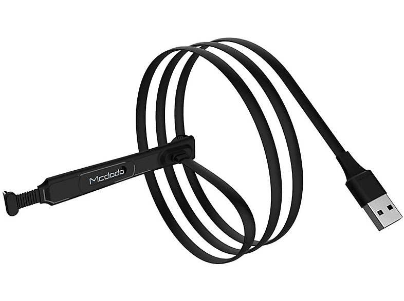 MCDODO iOS Schwarz Kabel Series 2m Ladekabel, Gaming Thor Typ-C,