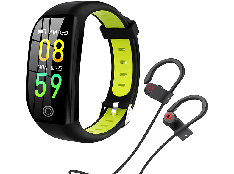 LOOKIT FITpro Active Ear U8 Sportuhr In Silikon, + Gelb Kopfhörer