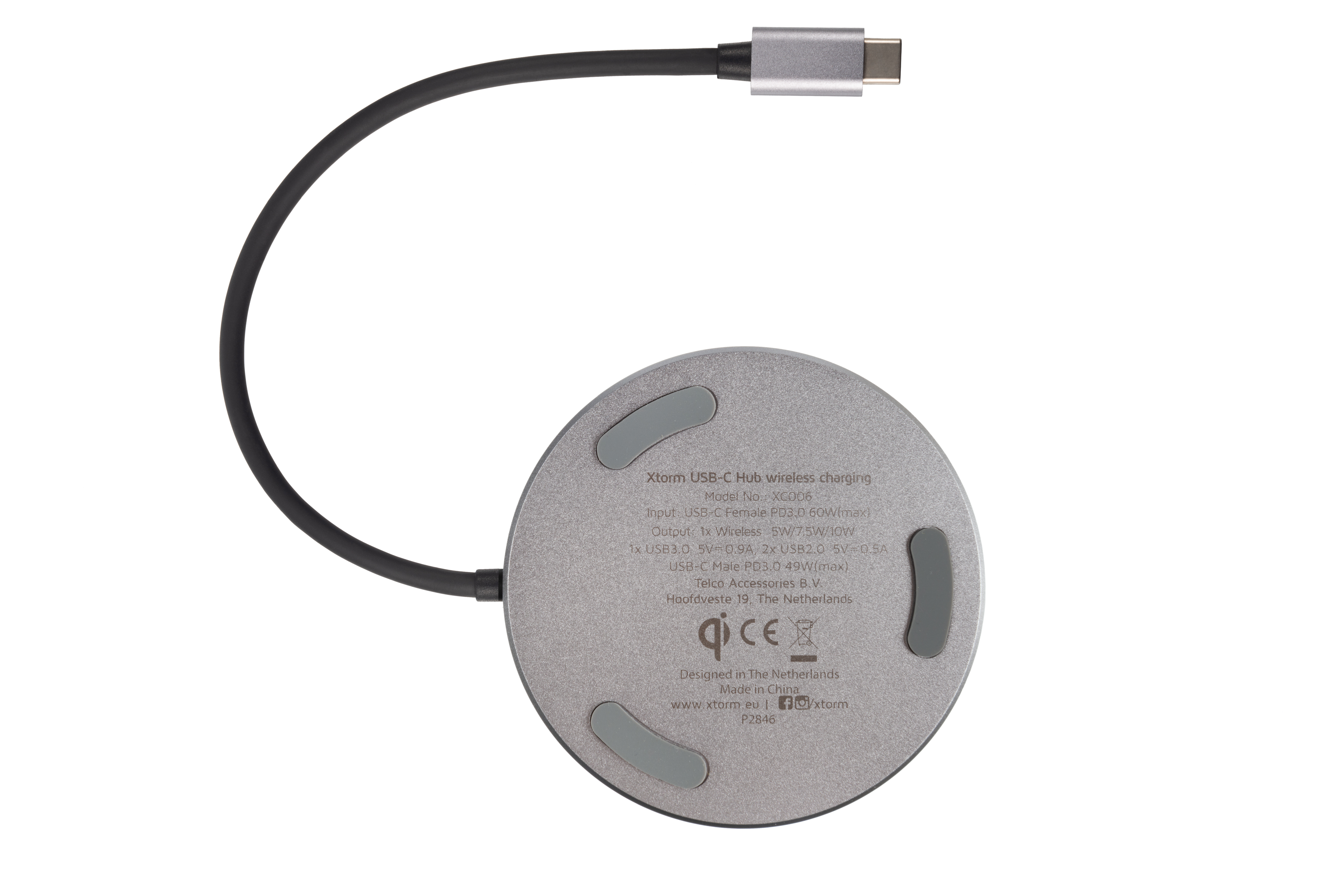 XTORM Connect Series, USB-C Grau Hub