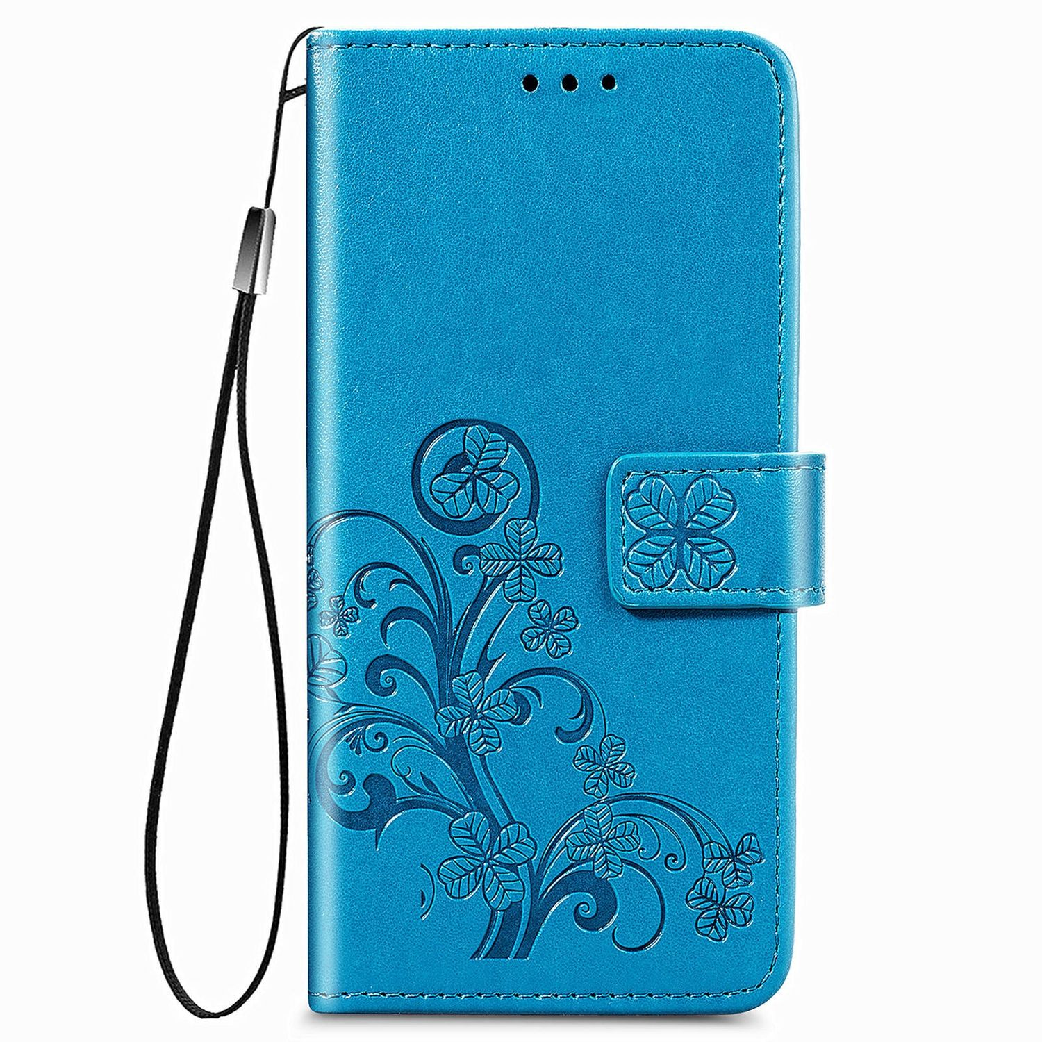 KÖNIG DESIGN Book Case, Bookcover, Blau Z 5G, Fold4 Samsung, Galaxy