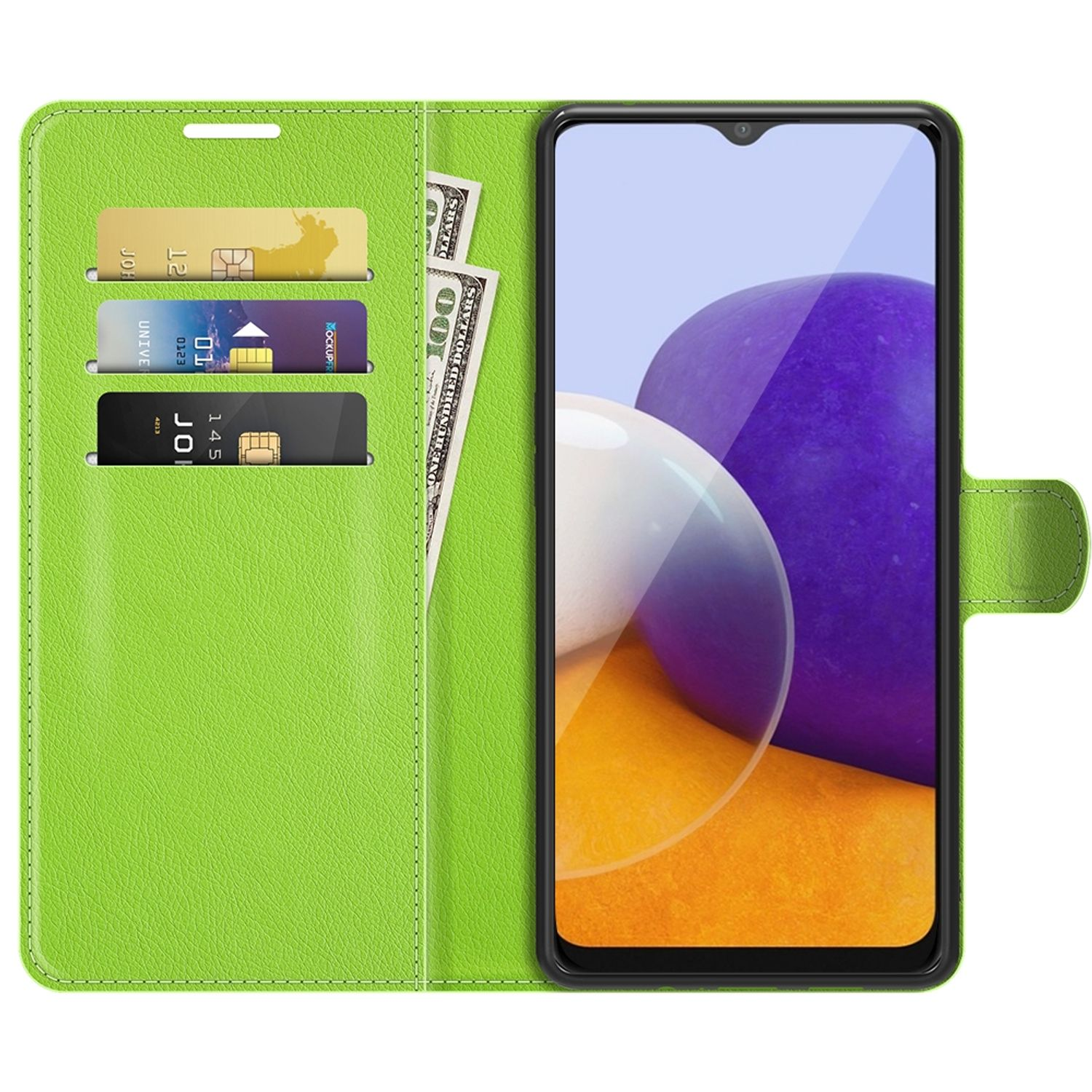 KÖNIG DESIGN Book Case, Bookcover, A22 5G, 70 Galaxy Samsung