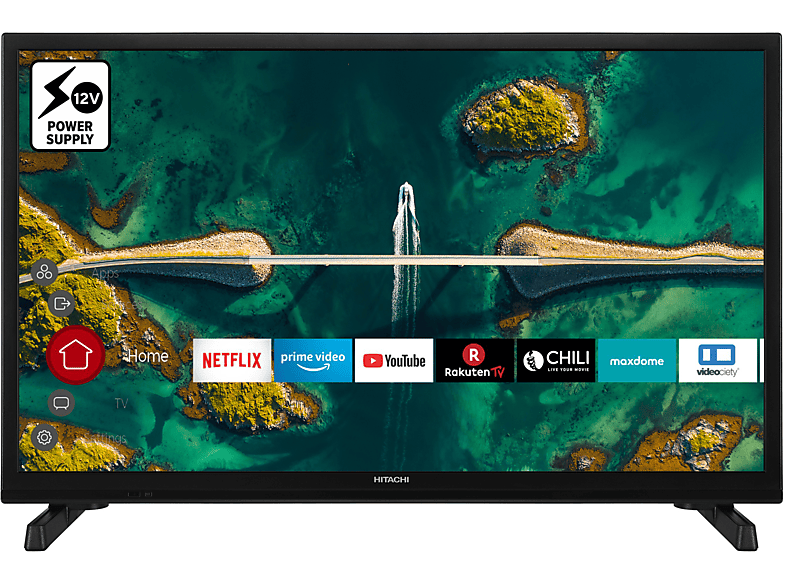 HITACHI H24E2305V LED TV (Flat, TV) cm, HD-ready, / 24 Zoll SMART 60