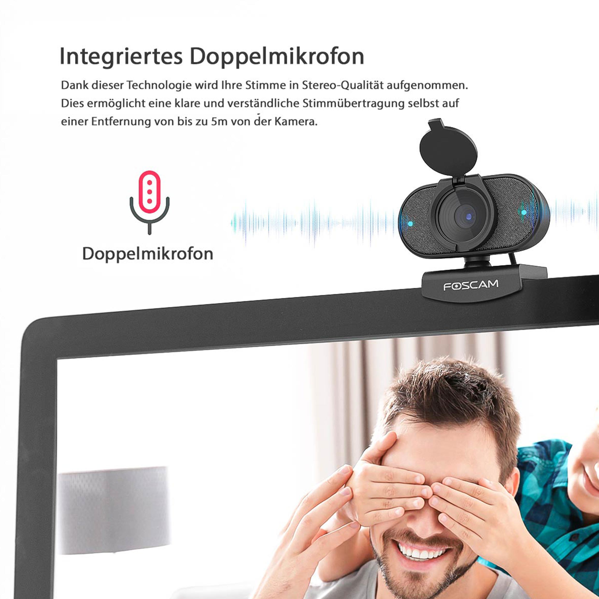 Webcam on a computer monitor with a person covering their eyes.
