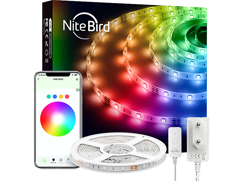 WLAN NiteBird mehrfarbig Band 5m LED GOSUND Stripe LED Leuchtstreifen SL2 Stripe Streifen