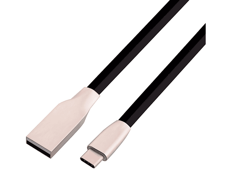 SMARTACC 1m USB-C Typ Schwarz C / Datenkabel, Ladekabel Ladekabel