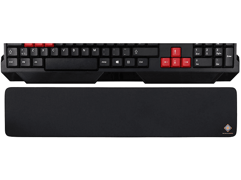 DELTACO GAMING Tastatur-Handballenauflage groß Mauspad (Gaming) (440 mm x 95 mm)