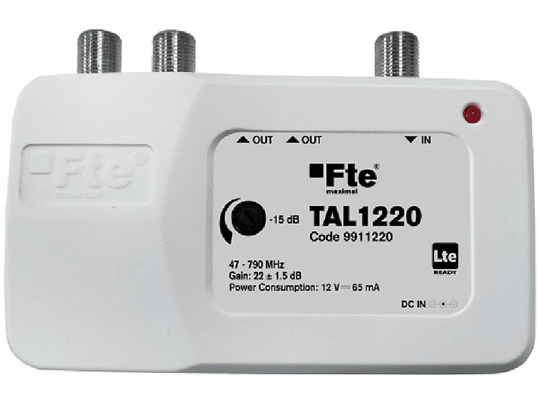1220 Signalverstärker DVB-T2) TAL (DVB-C, FTE MAXIMAL