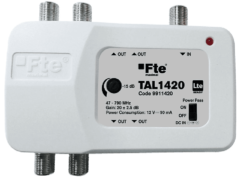 FTE MAXIMAL TAL 1420 (DVB-C, DVB-T2) Signalverstärker