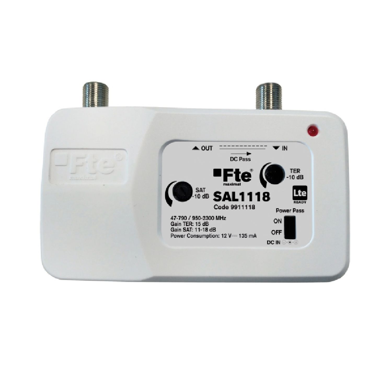 FTE (DVB-S, DVB-T2) 1118 SAL MAXIMAL Signalverstärker