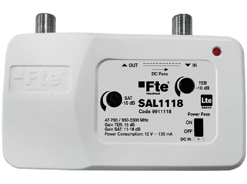 FTE MAXIMAL SAL 1118 Signalverstärker (DVB-S, DVB-T2)