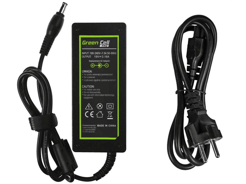 schwarz Cell Universal, Ladegeräte 60W PRO Ladegerät GREEN Green für CELL Samsung R519