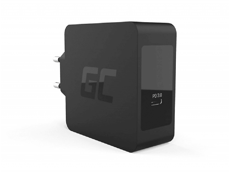 GREEN CELL USB-C Power Delivery 60W Ladegerät Ladegeräte Universal, schwarz