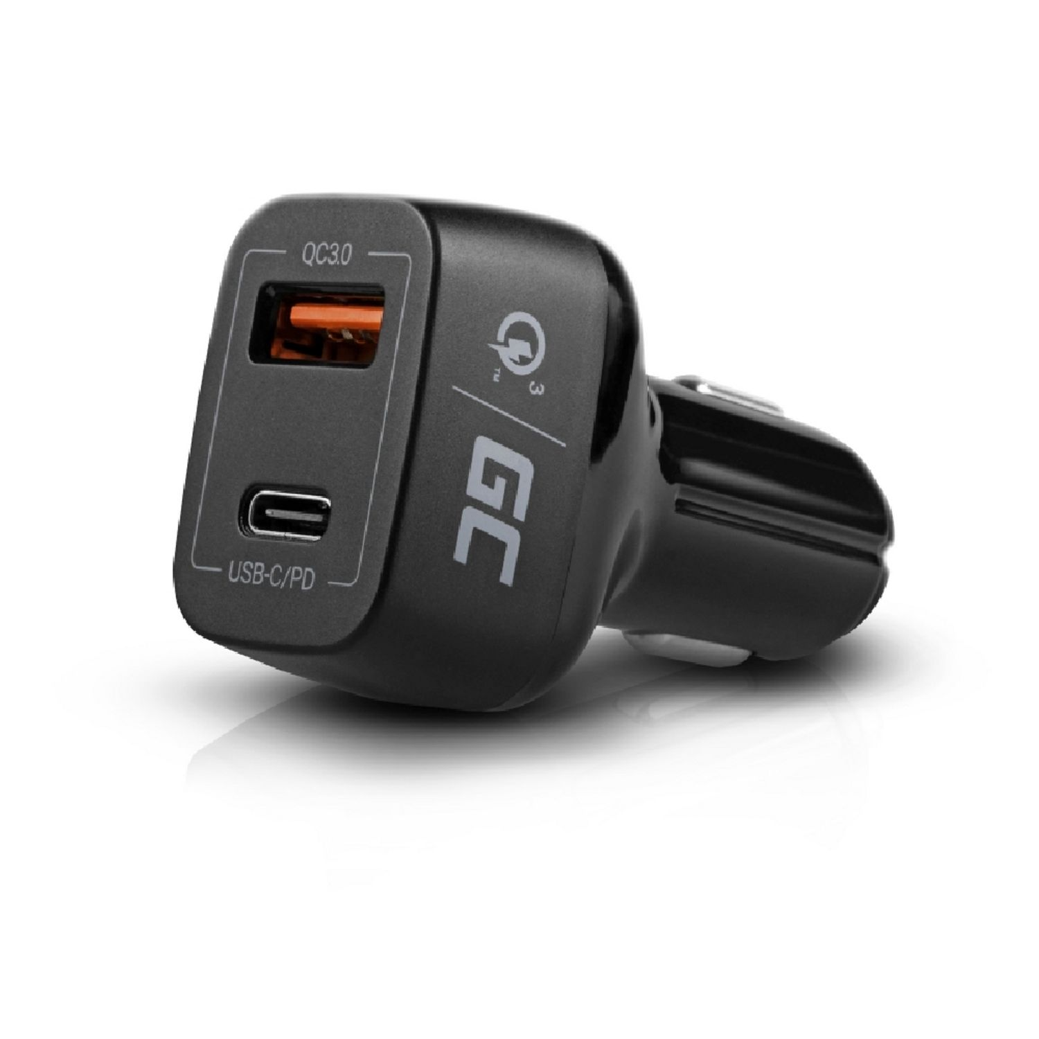 GREEN CELL In-Car Charger USB-C schwarz Power Delivery Ladegeräte Universal