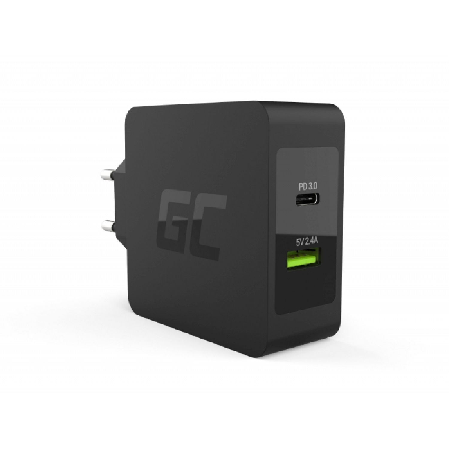 GREEN CELL schwarz USB-C Power Ladegeräte Universal, Ladegerät 45W Delivery