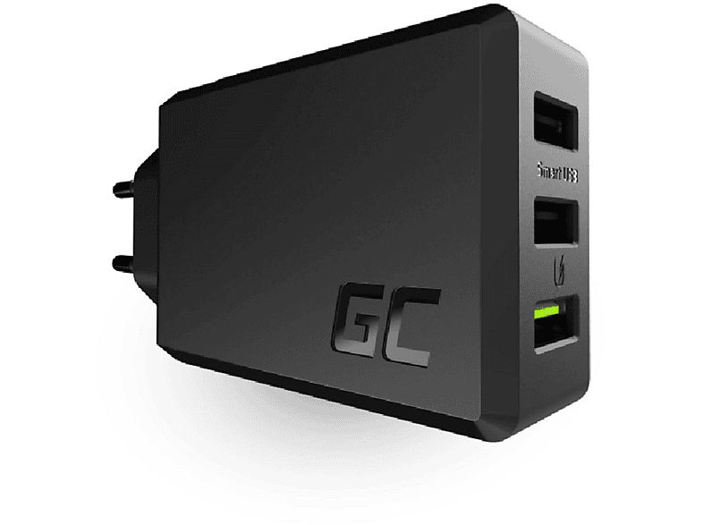 GREEN CELL ChargeSource 3 Netzladegerät Ladegeräte Universal, schwarz