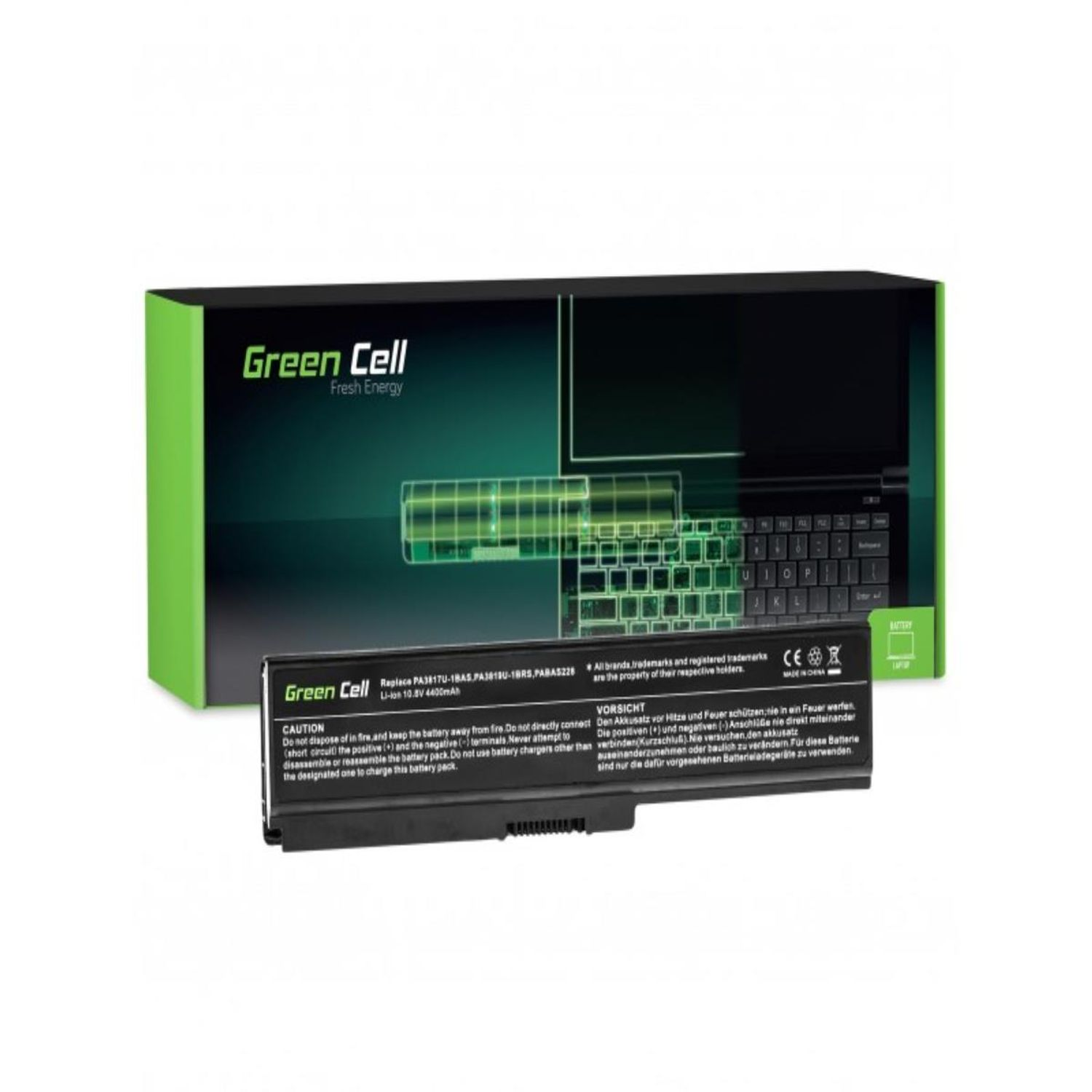 Batterien Akku Satellite Akku, Laptop / für CELL Lithium-Ionen-Akku Toshiba PA3634U-1BRS mAh GREEN