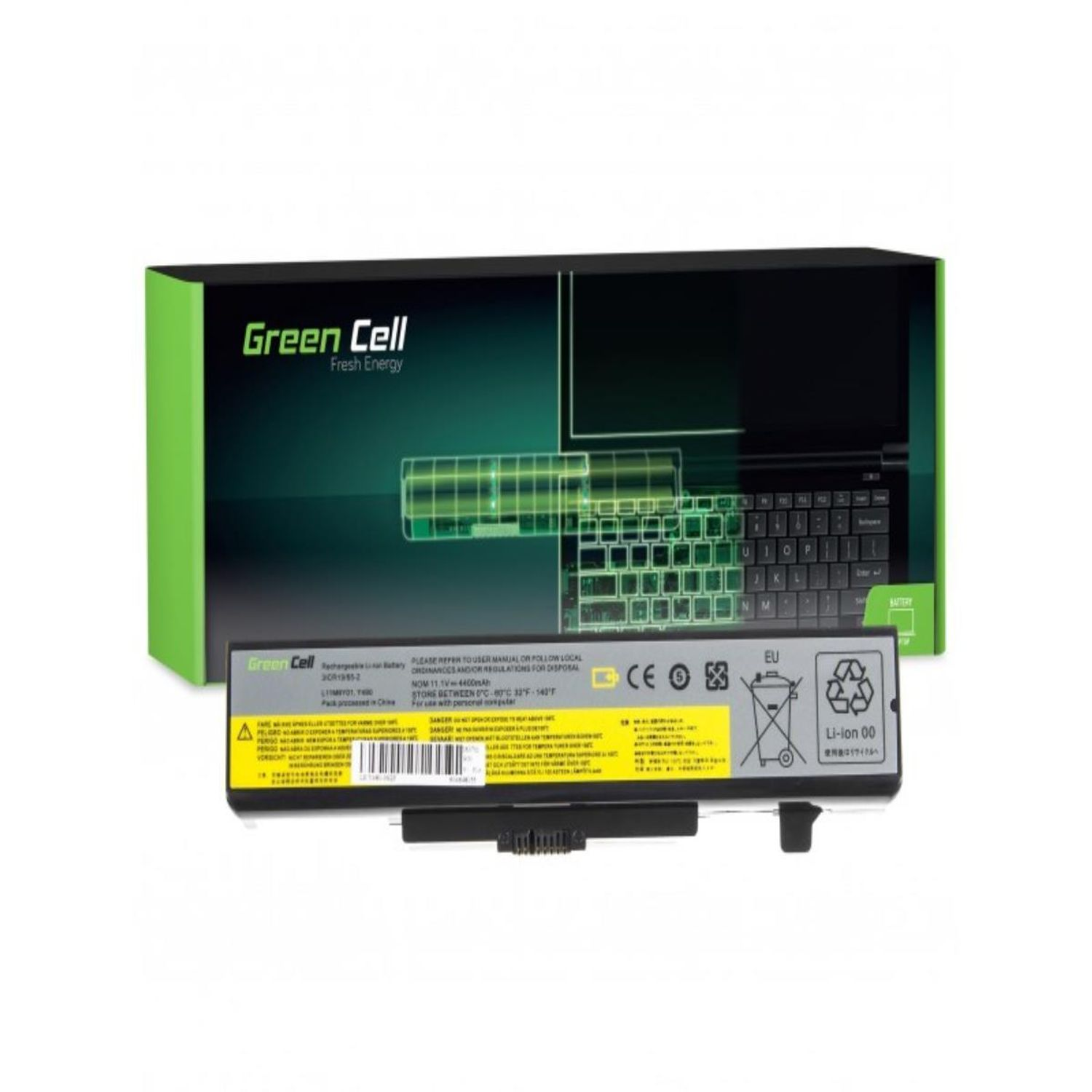 GREEN CELL Laptop Akku Volt für Lenovo L11L6Y01 / Akku, Lithium-Ionen-Akku Batterien G500 10.8 IBM