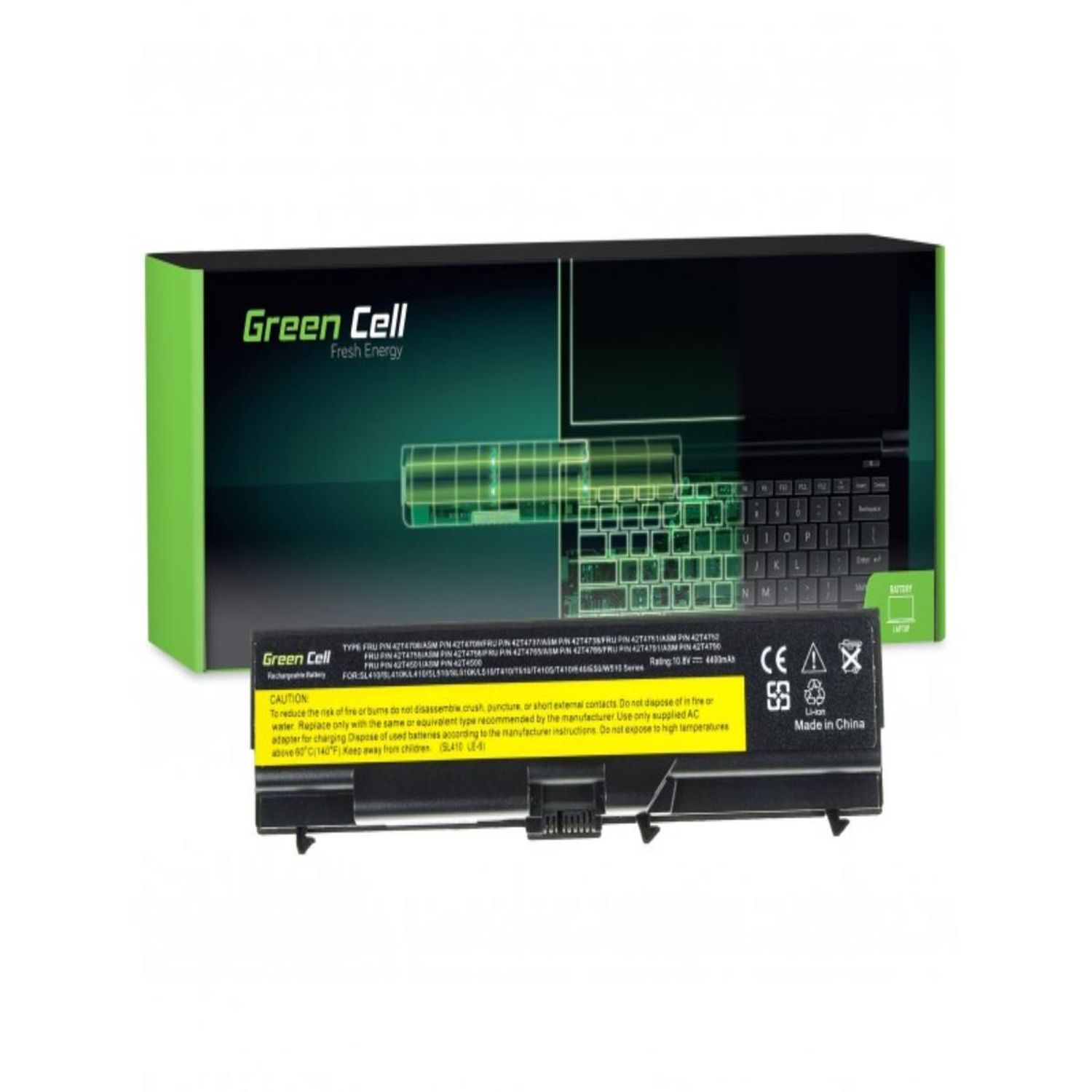 CELL Akku / GREEN Batterien Lenovo Akku ThinkPad IBM 42T4795 Lithium-Ionen-Akku Laptop T410 für