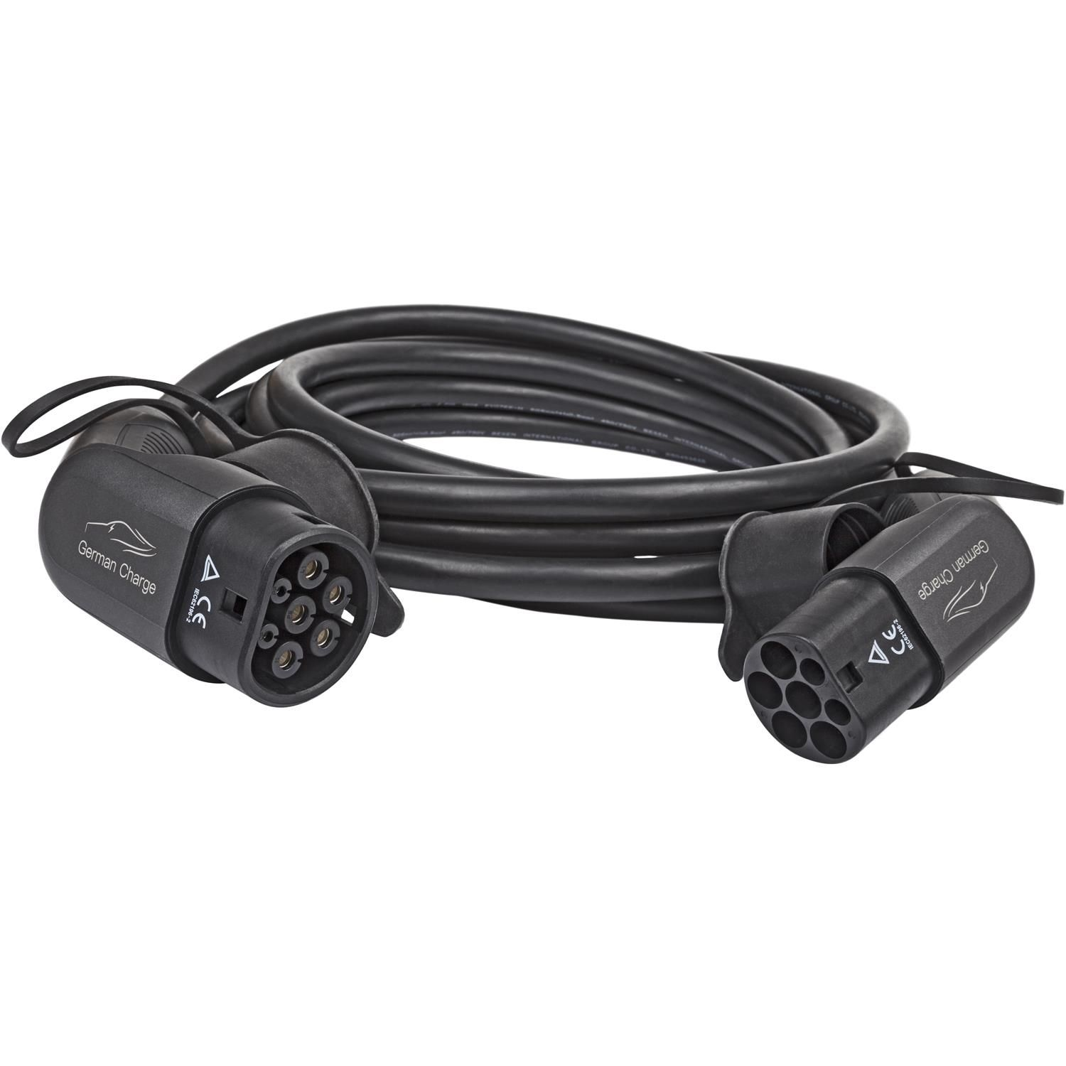 GERMAN 2 Komfort-Ladekabel schwarz CHARGE Universal, Ladegeräte E-Autos für Typ