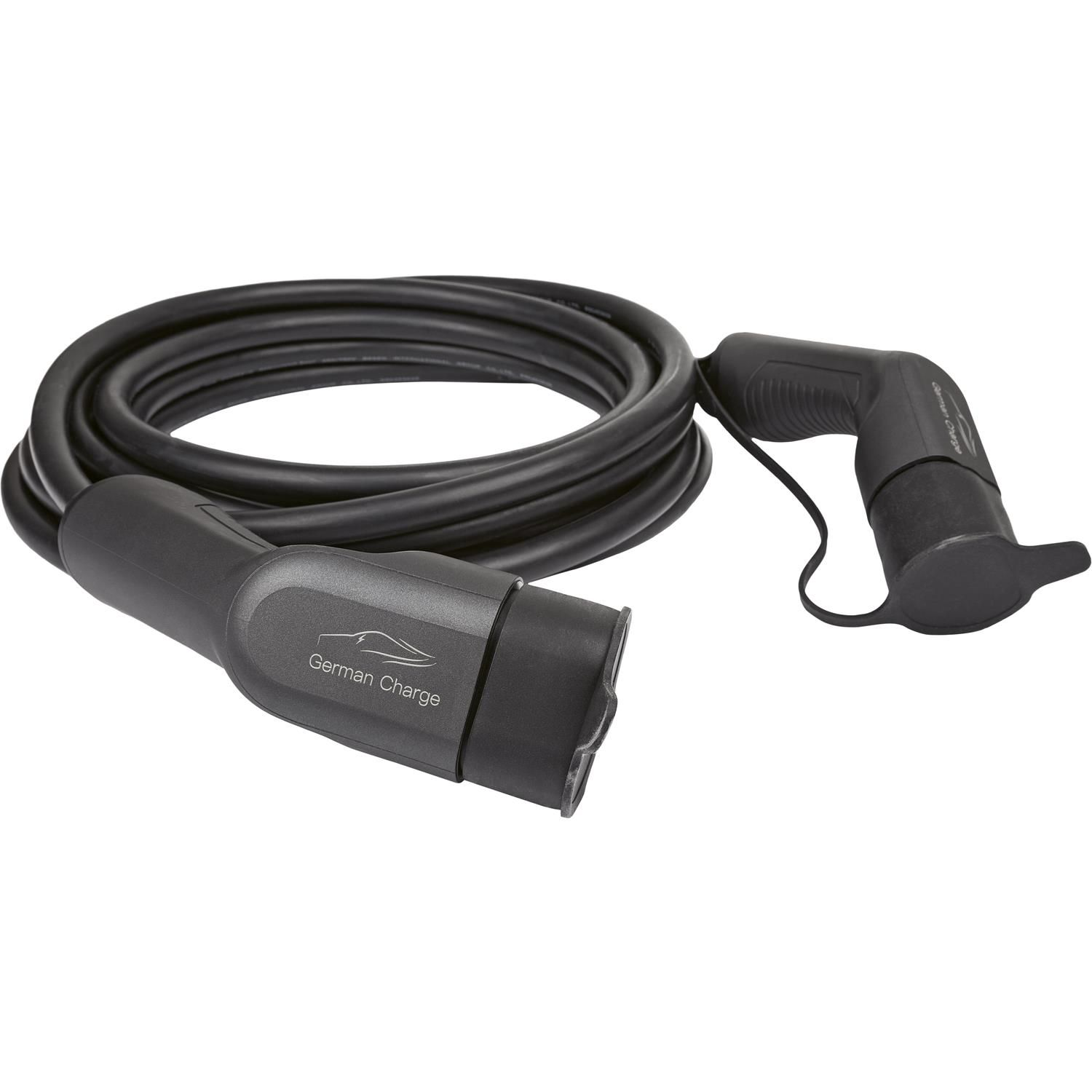GERMAN 2 Komfort-Ladekabel schwarz CHARGE Universal, Ladegeräte E-Autos für Typ