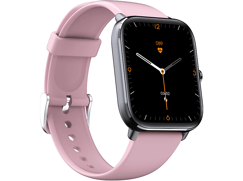 LEVOWATCH L11 - Thermo Damen Smartwatch Silikon, Rosa