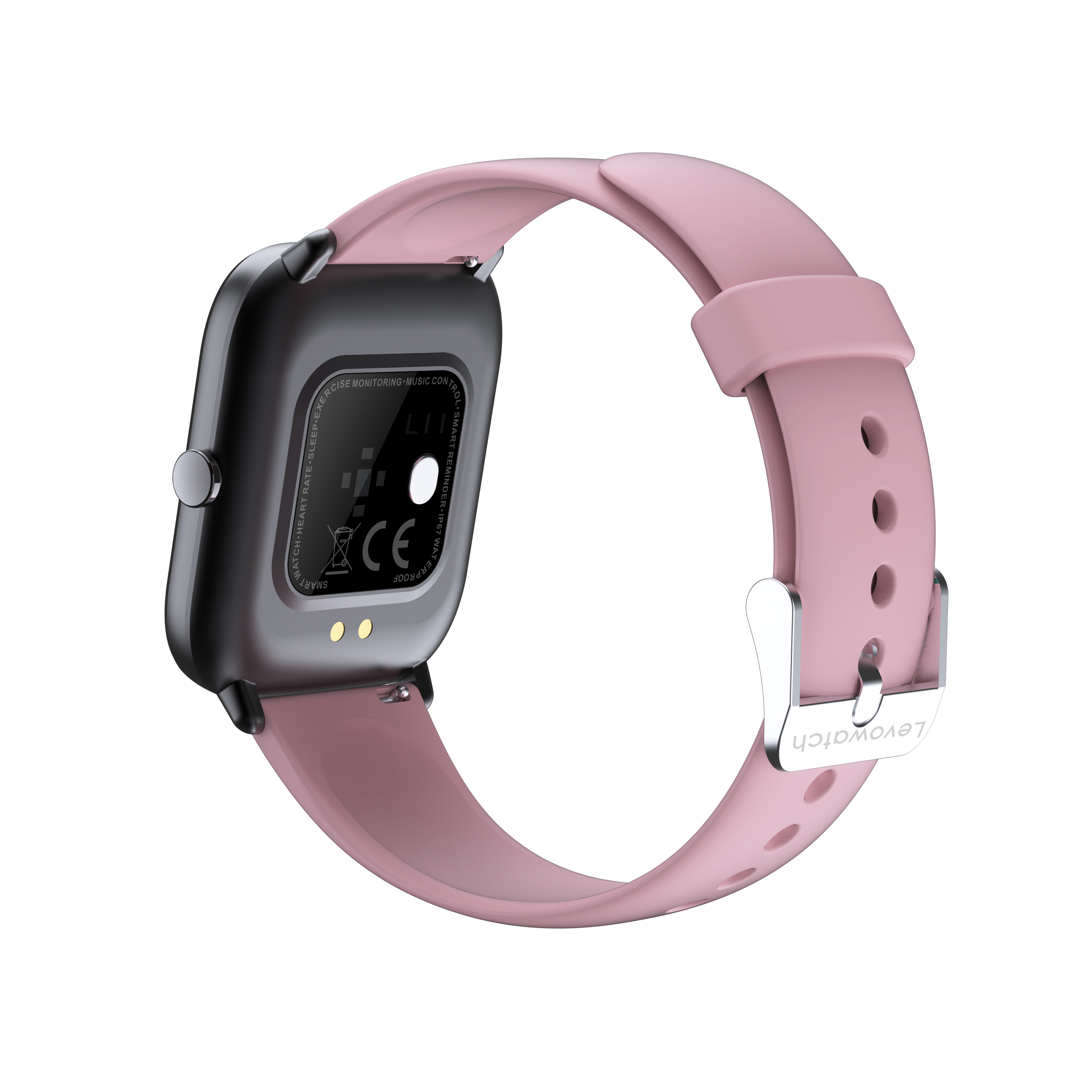 LEVOWATCH L11 - Silikon, Thermo Damen Rosa Smartwatch