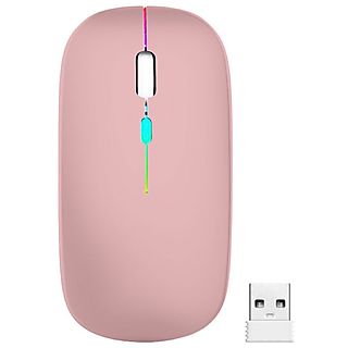 Accesorios PC  - Ratón inalámbrico Bluetooth Silent Rosa IMPERII, 120