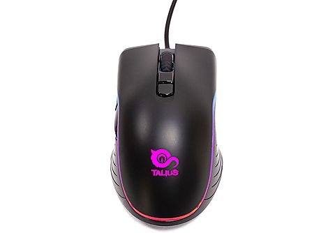 Ratón gaming  - TAL-SPITFIRE TALIUS, Cable, 12000 ppp, Negro