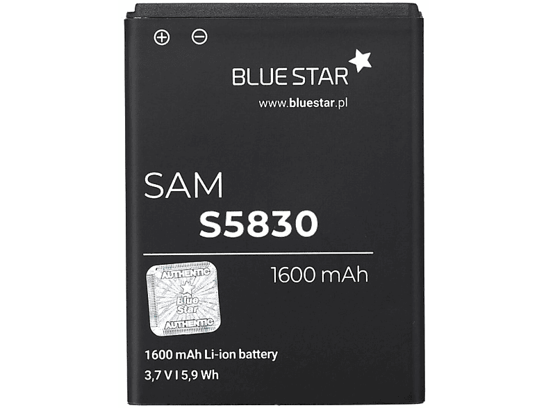 BLUESTAR Akku für Samsung Galaxy Ace/ Galaxy Gio (S5670) Li-Ion Handyakku