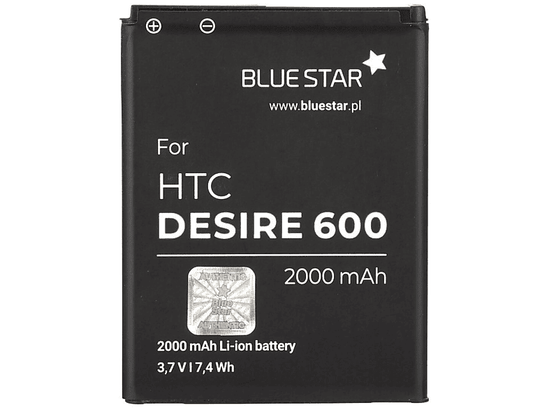 Li-Ion BLUESTAR HTC 600 Akku Handyakku für 606t 608 Desire 608t 606w