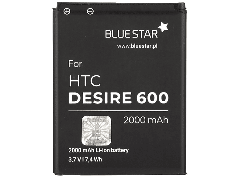 606w Desire für 608t BLUESTAR Handyakku Akku 606t 600 HTC Li-Ion 608