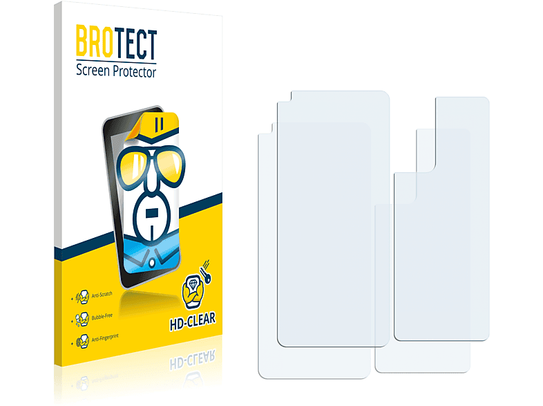 Schutzfolie(für 2x OnePlus BROTECT (Display+Rückseite)) klare 9RT 5G