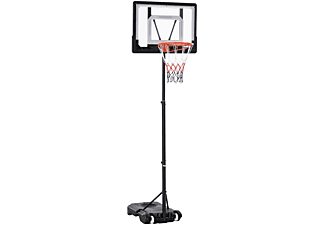 HOMCOM Basketballkorb höhenverstellbar Basketballkorb, schwarz