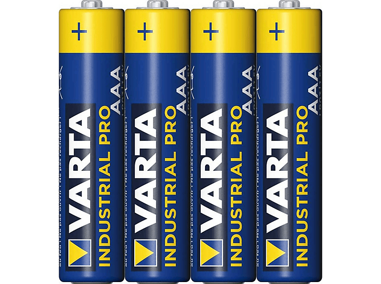 VARTA Industrial Pro Micro AAA Batterie 4003 (4er Folie) AlMn Batterie