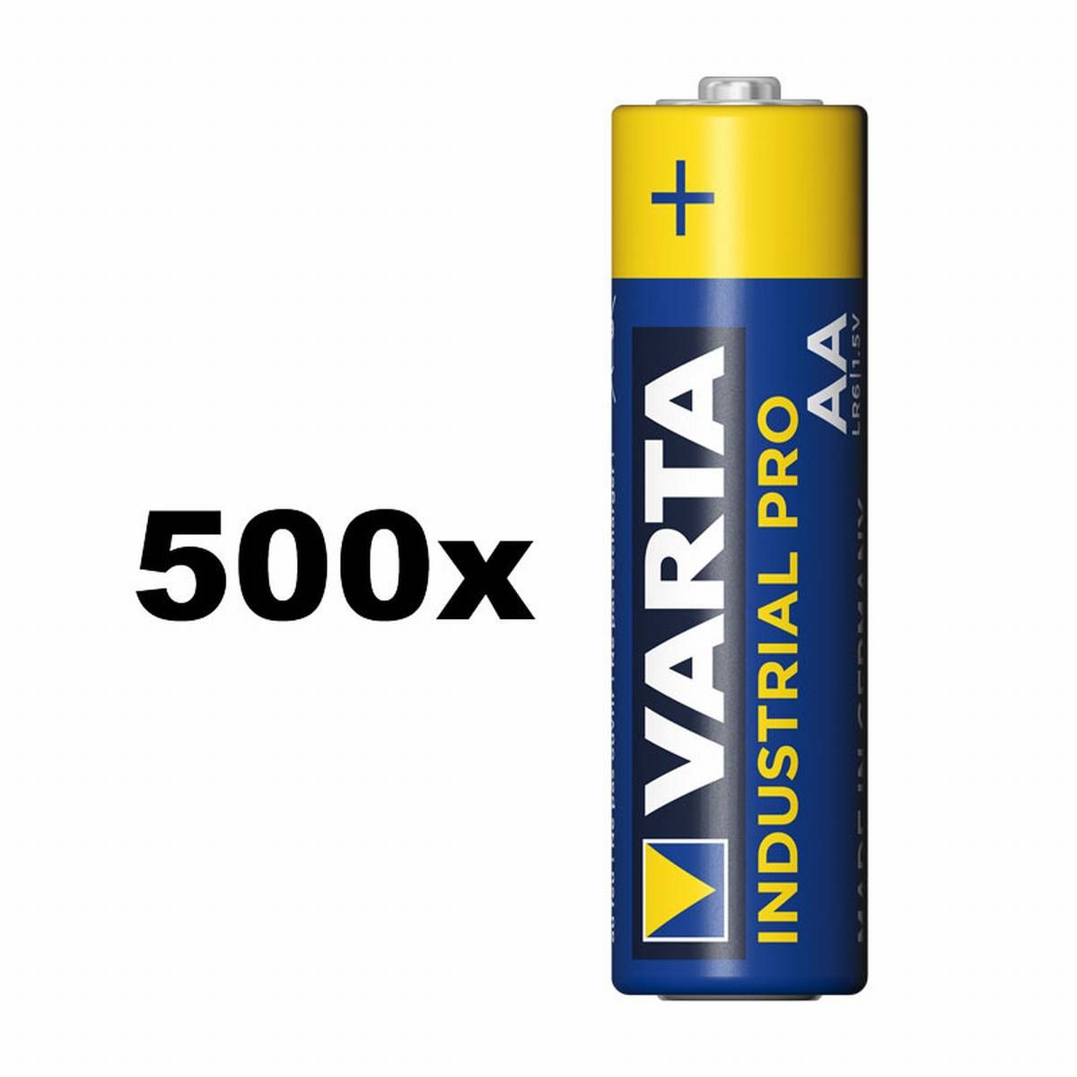 VARTA Industrial Pro Mignon AA Batterie 2.96 OEM Stk. Ah VPE) 1.5 1 Volt, 4006 (1 AlMn Batterie, AlMn, Stück 500