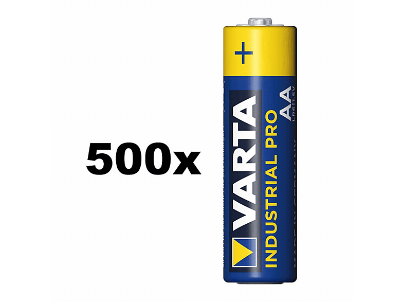VARTA Industrial Pro Mignon AA Volt, (1 AlMn 1.5 Batterie VPE) 4006 AlMn, Stk. Batterie, 2.96 1 OEM Stück Ah 500