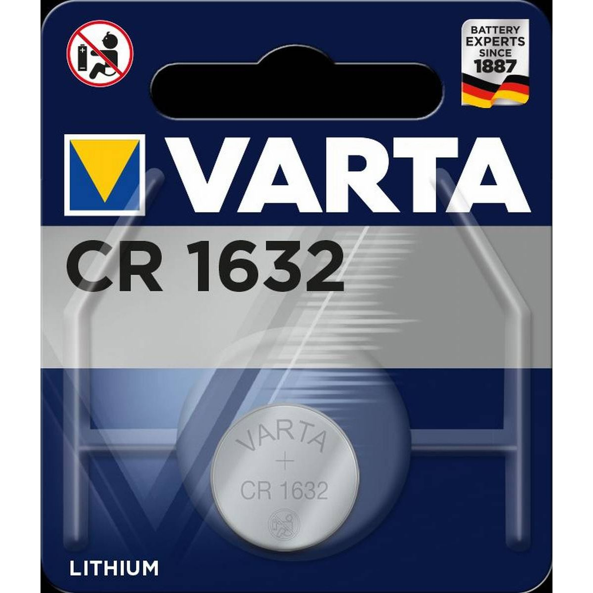 Pila Varta Cr1632 1 unidad professional electronics blx1 boton bl1 litio 3 6632112401.. de 3v en 1632