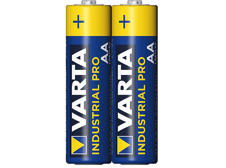VARTA Industrial Pro Mignon AA Batterie 4006 (2er Folie) AlMn Batterie, AlMn, 1.5 Volt, 2.96 Ah