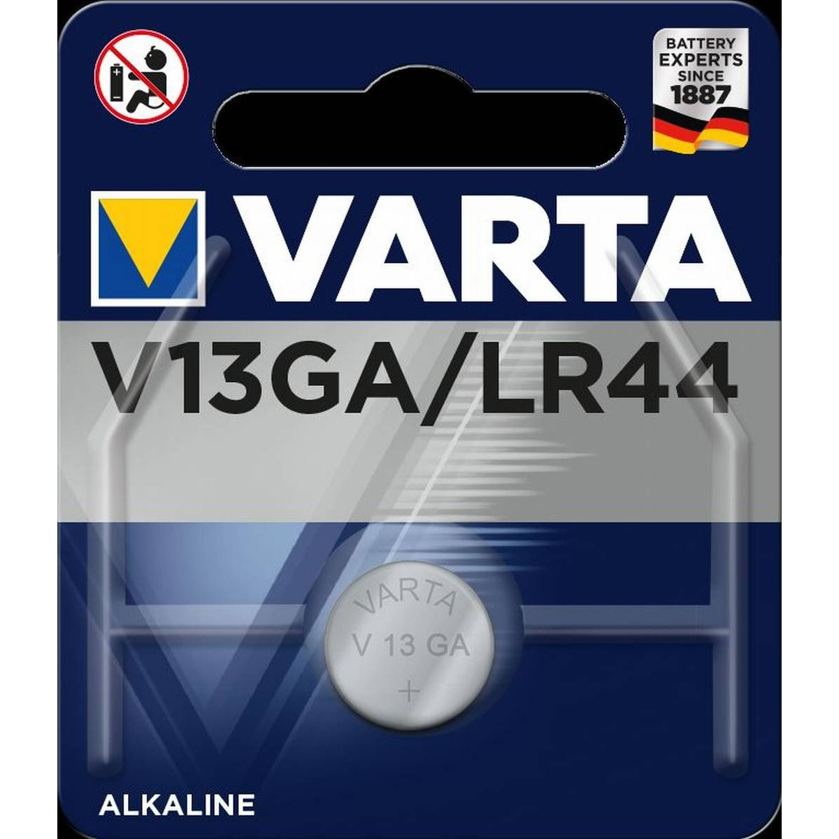 Pila Alcalina Varta v13ga 15v 12500113 de 15 capacidad 125 mah 13 batería v13 1