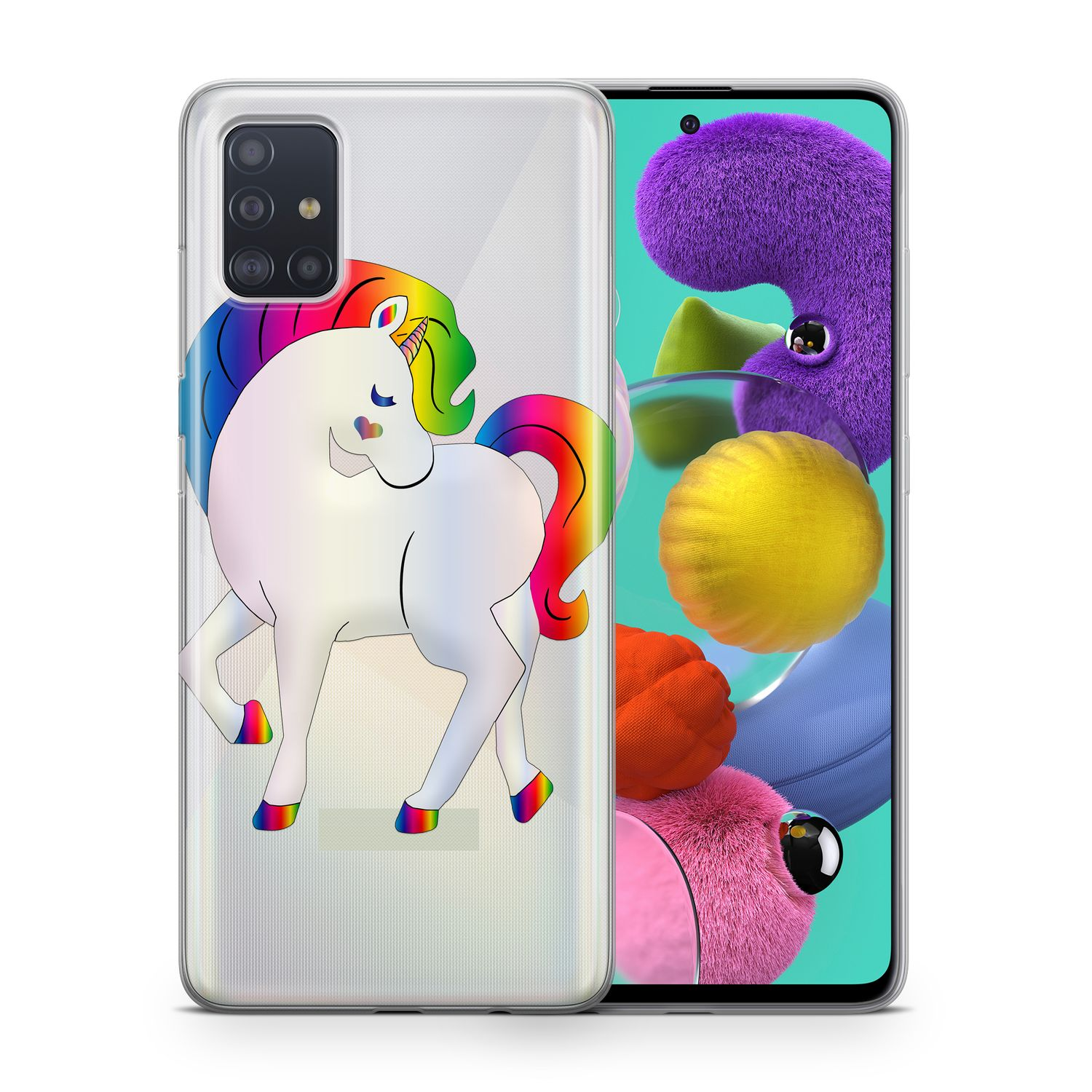 Samsung, Galaxy Backcover, DESIGN KÖNIG A71, Mehrfarbig Schutzhülle,