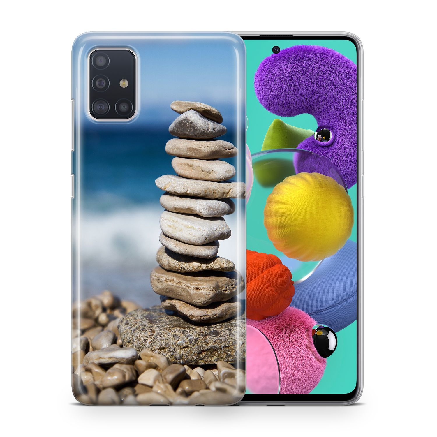 Samsung, KÖNIG DESIGN A70, Backcover, Mehrfarbig Schutzhülle, Galaxy