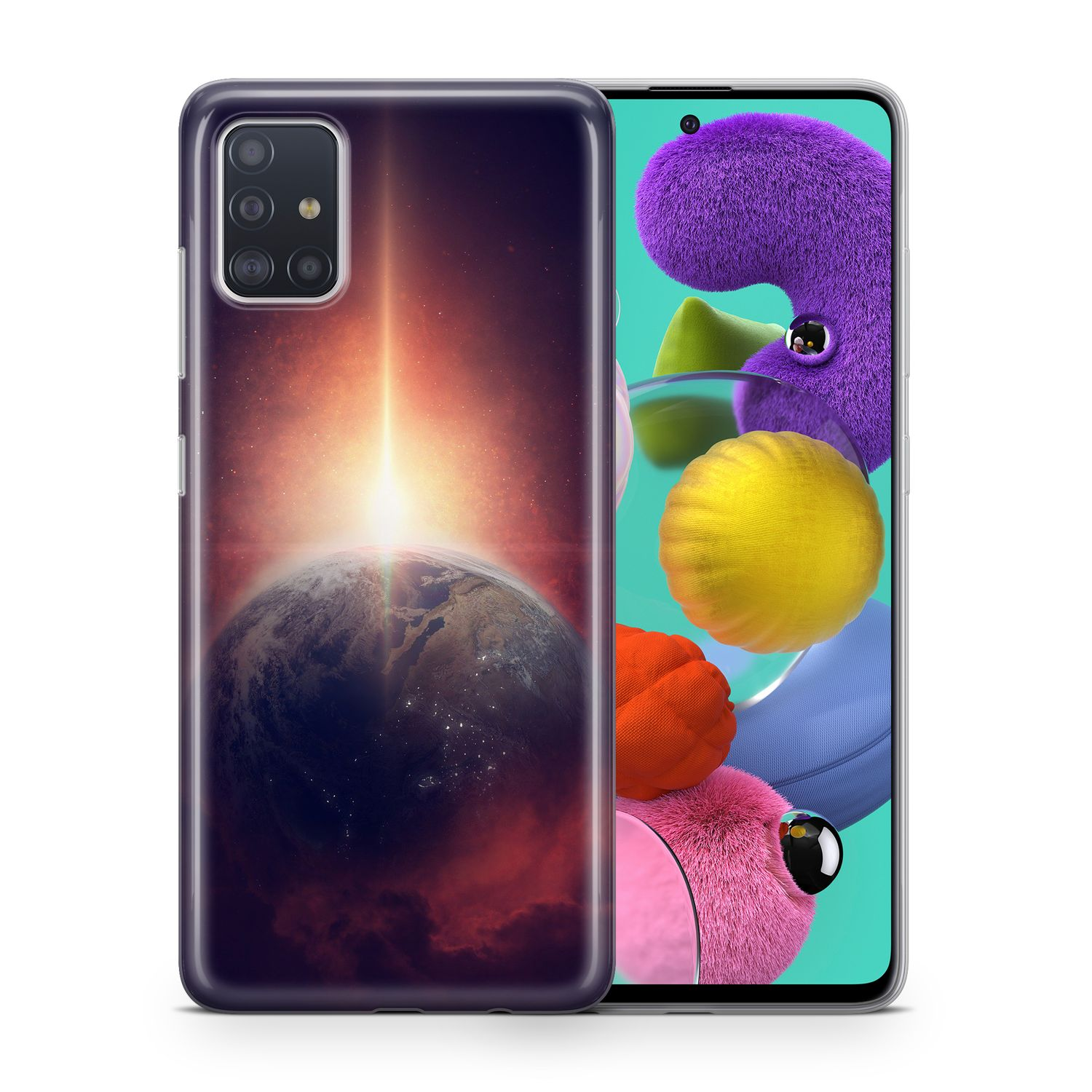KÖNIG DESIGN Schutzhülle, Samsung, Galaxy A81, Mehrfarbig Backcover