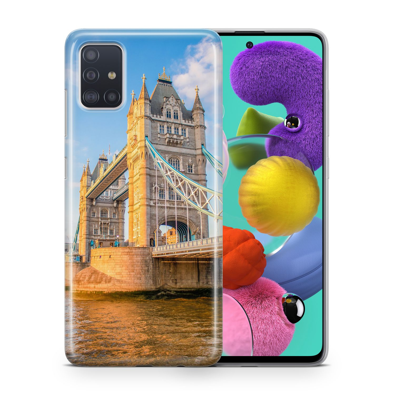 (2018), Samsung, A7 KÖNIG DESIGN Mehrfarbig Galaxy Schutzhülle, Backcover,