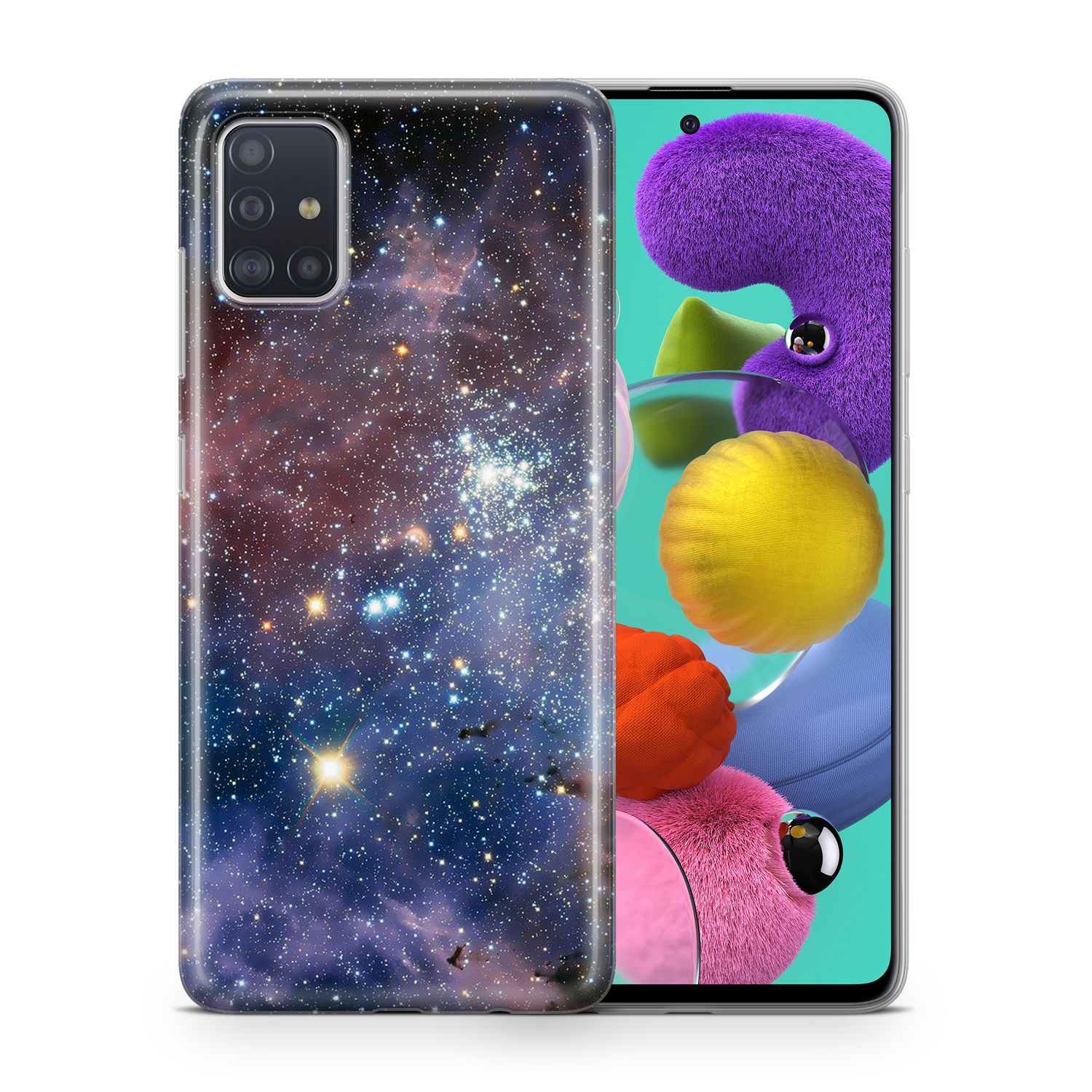 Backcover, KÖNIG Schutzhülle, Mehrfarbig A80, Galaxy DESIGN Samsung,